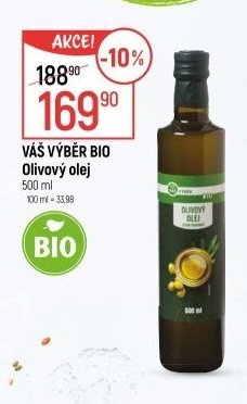 VÁŠ VÝBĚR BIO Olivový olej