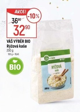 VÁŠ VÝBĚR BIO Rýžová kaše