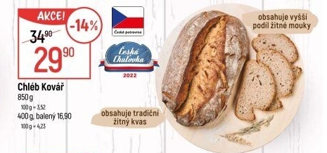 Chléb Kovář Globus