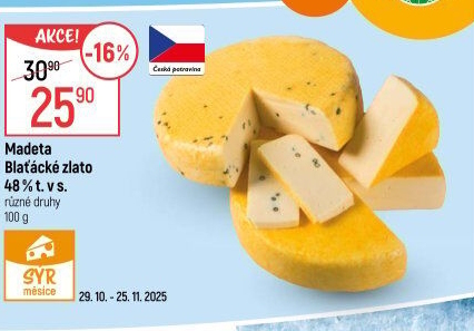 Sýr Blaťácké zlato Madeta