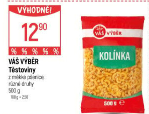 Těstoviny Váš Výběr