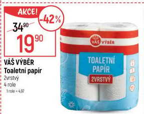 Toaletní papír 2vrstvý Váš Výběr