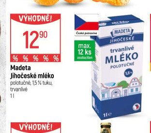 Madeta Jihočeské mléko