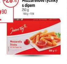 Jeden Tag Mozzarellové tyčinky s dipem