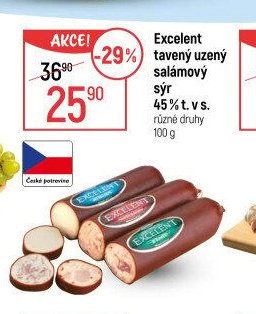 Excelent tavený uzený salámový sýr