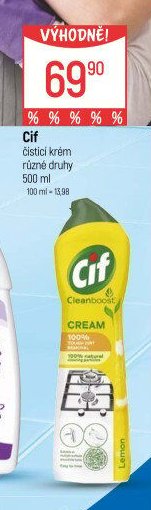 Cif čisticí krém různé druhy