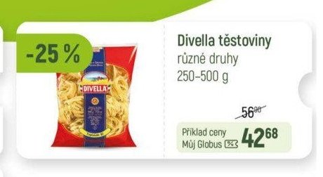 Divella těstoviny různé druhy, 250-500 g