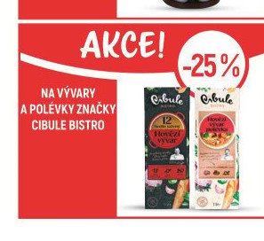 Na vývary a polévky značky Cibule Bistro
