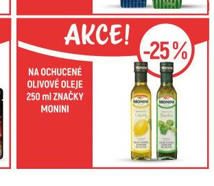 Na ochucené olivové oleje 250 ml značky Monini