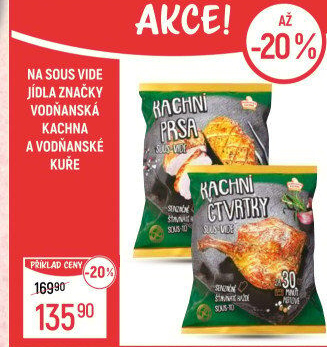 Kachní čtvrtky Sous vide Vodňanská kachna
