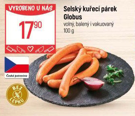 Párky kuřecí Selské Globus