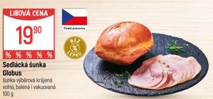 Šunka sedlácká výběrová Globus