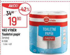 Toaletní papír 2vrstvý Váš Výběr