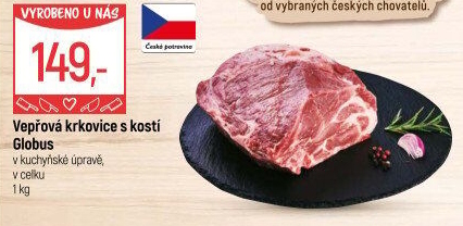 Vepřová krkovice s kostí Globus