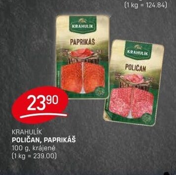 KRAHULÍK POLIČAN, PAPRIKÁŠ