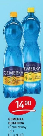 Ochucená voda Gemerka