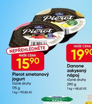 Pierot smetanový jogurt