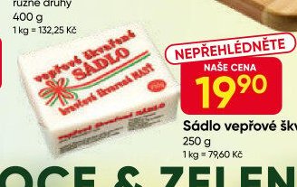 Sádlo vepřové škvařené