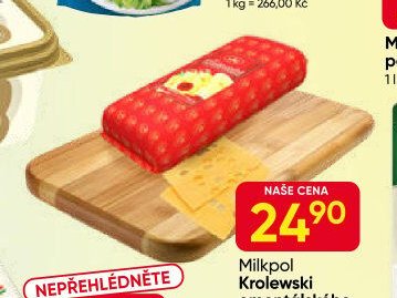 Milkpol Krolewski ementálského typu 45%