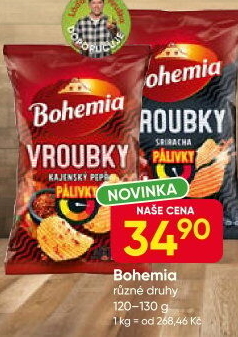 Chipsy Vroubky Bohemia Chips