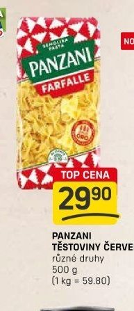 Panzani těstoviny červené
