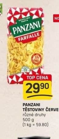 Panzani těstoviny červené