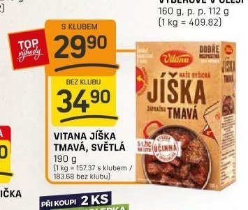 Vitana jíška tmavá, světlá