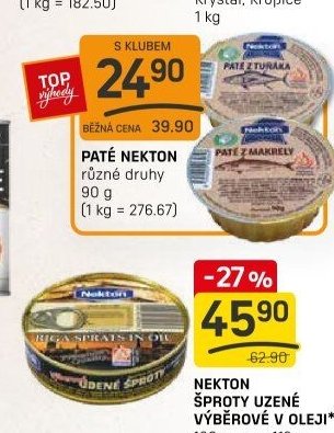 Nekton šproty uzené 160 g