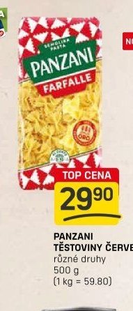 Panzani těstoviny červené
