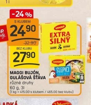 Maggi bujón, gulášová šťáva