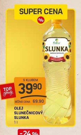 Olej slunečnicový Slunka 1 l