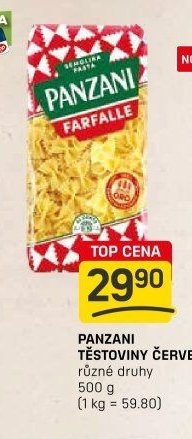 Panzani těstoviny červené 500g