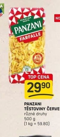 Panzani těstoviny červené