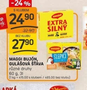 Maggi bujón, gulášová šťáva