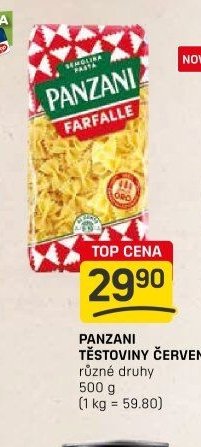 PANZANI TĚSTOVINY ČERVENÉ