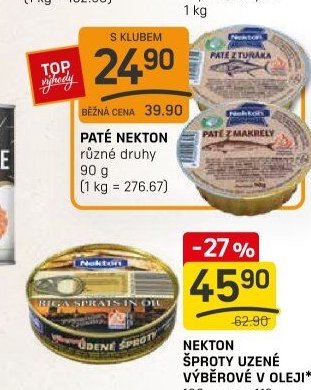 NEKTON ŠPROTY UZENÉ