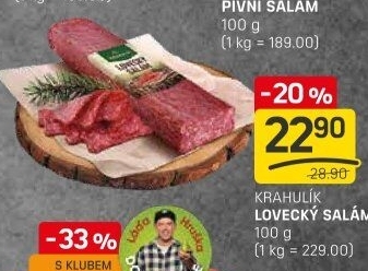 Salám lovecký Krahulík