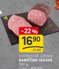 Sekaná babiččina Kostelecké uzeniny