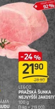 Šunka pražská nejvyšší jakosti LE&