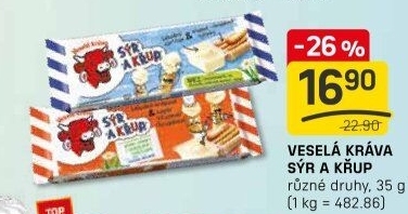 Sýr a křup Veselá kráva