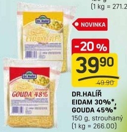 Sýr Eidam strouhaný 30% Dr.Halíř