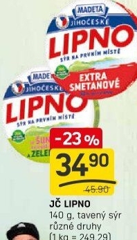 Tavený sýr Jihočeské Lipno Madeta