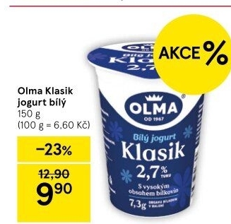 Bílý jogurt Klasik Olma