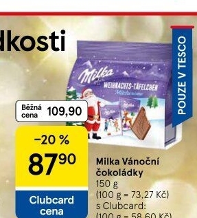 Čokoládky Milka