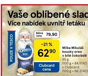 Čokoládový Mikuláš Milka