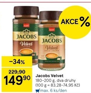 Instantní káva Jacobs Velvet