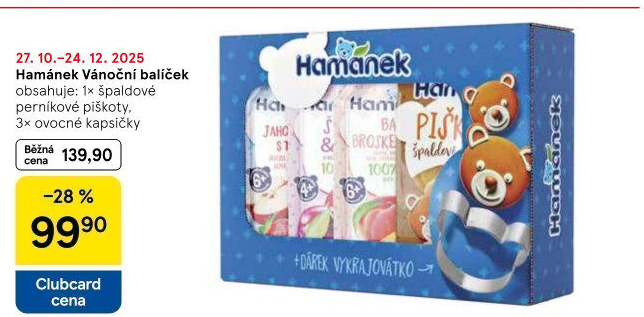 Kapsička ovocná Hamánek - dárkové balení