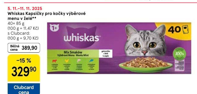 Kapsičky pro kočky Whiskas