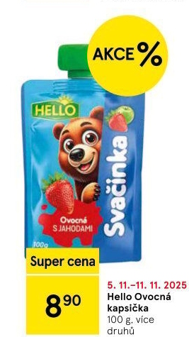 Ovocná kapsička Hello