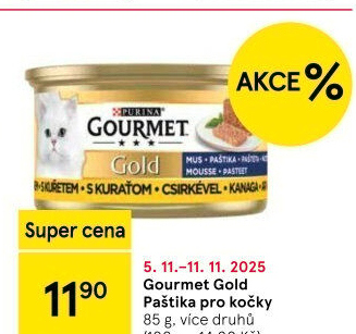 Paštika pro kočky Gold Gourmet Purina